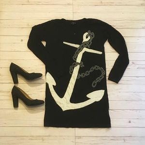 Express Anchor Sweater Dress